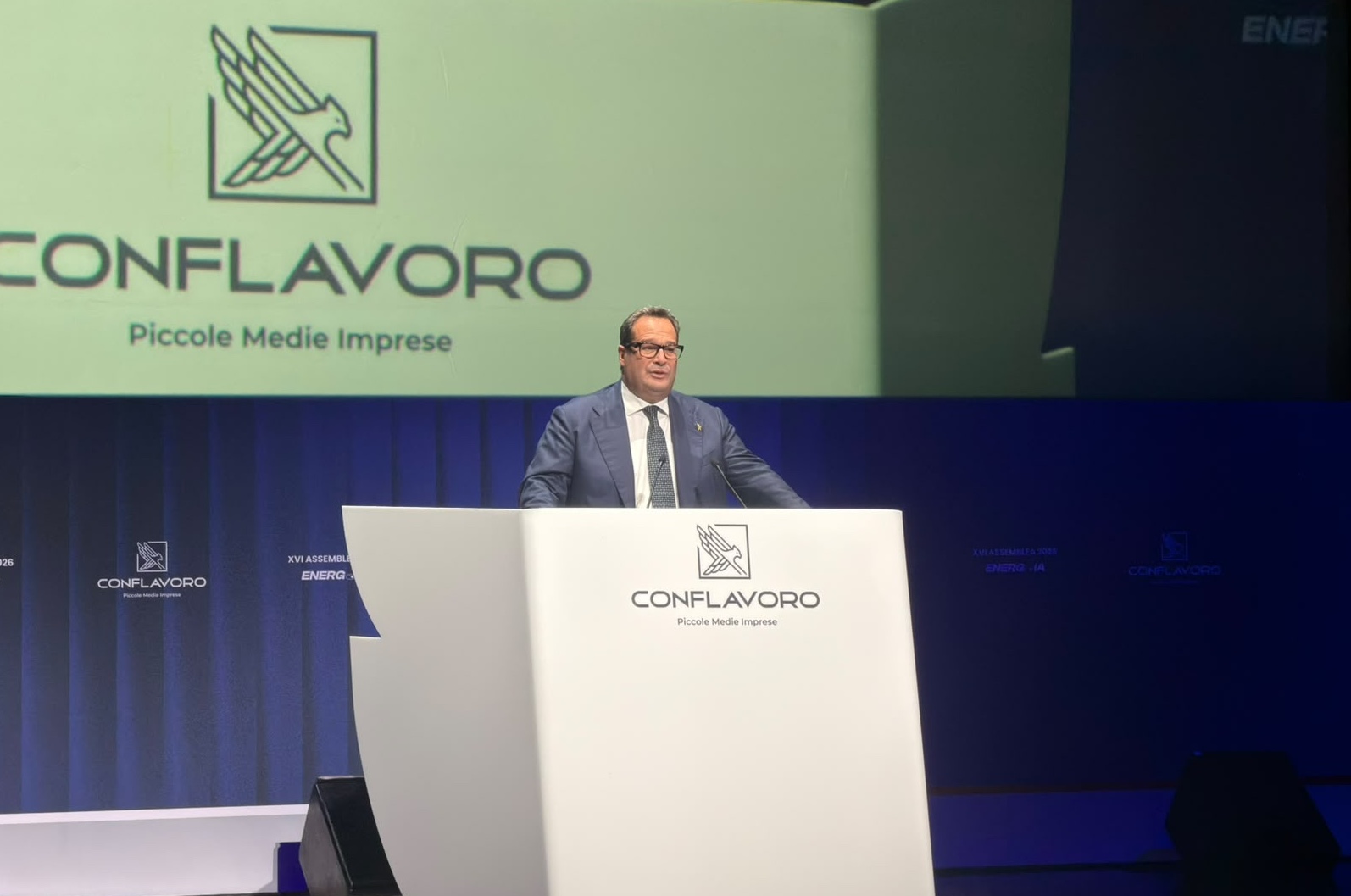 Il Sottosegretario Cluadio Durigon interviene alla XVI Assemblea Nazionale Conflavoro a Roma